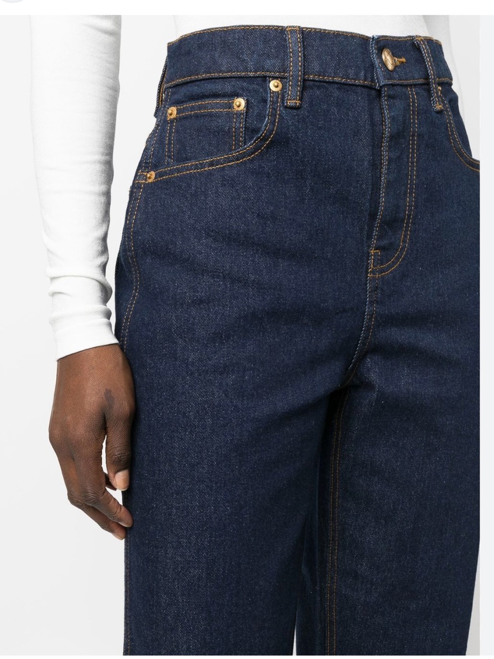 Tory Burch High-Rise Straight Leg Jeans w/Tags Size: 27 - Picture 4 of 9
